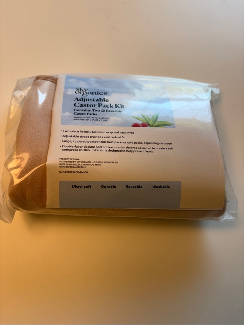 Sky Organics Adjustable Castor Pack Kit - Beige - Picture 2 of 3